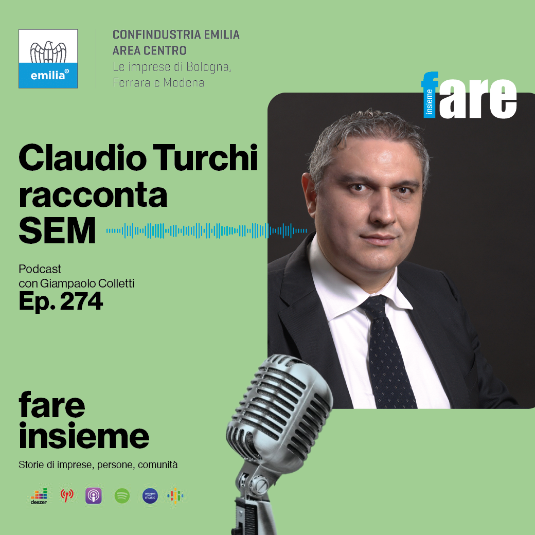 Immagine di Gruppo SEM nel podcast “Fare Insieme” di Confindustria Emilia
